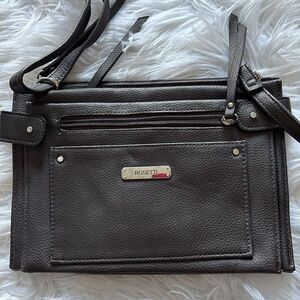 Rosetta brown crossbody